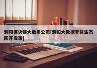 濮阳区块链大数据公司[濮阳大数据智慧生态园开发商]